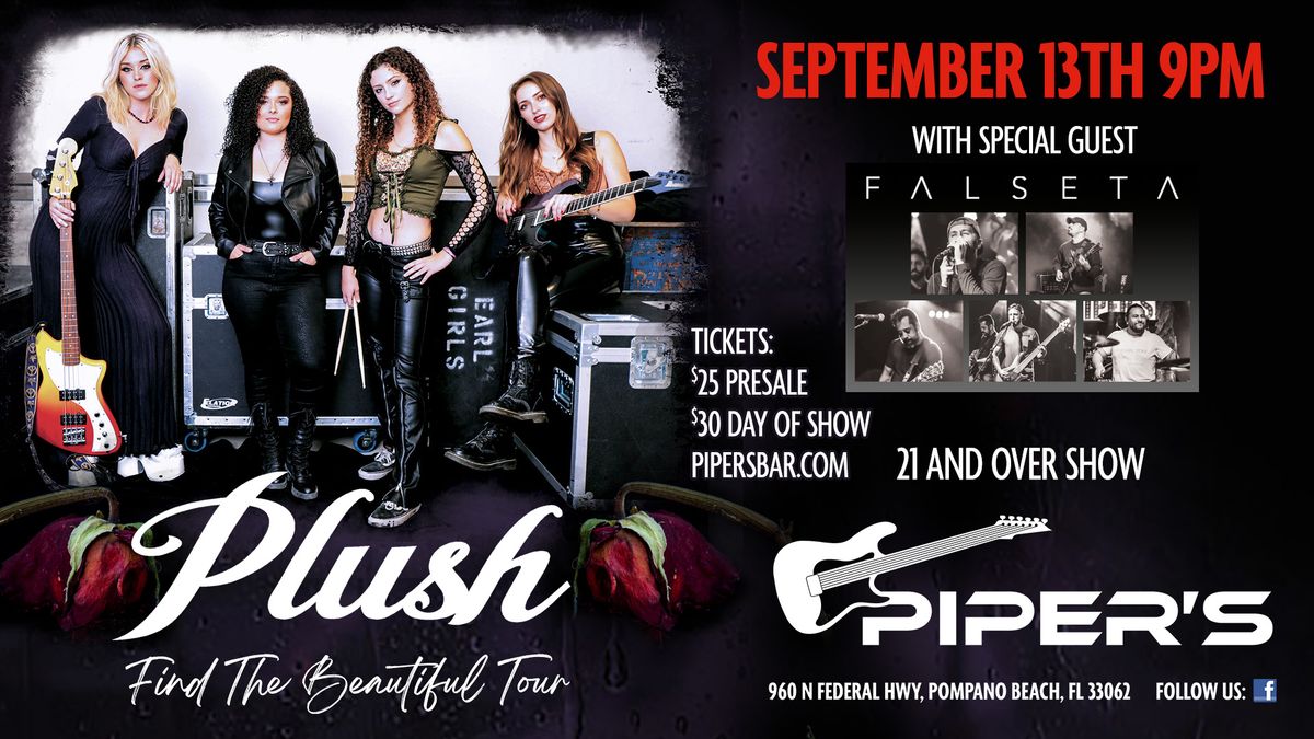 Plush with special guest Falseta at Piper's
