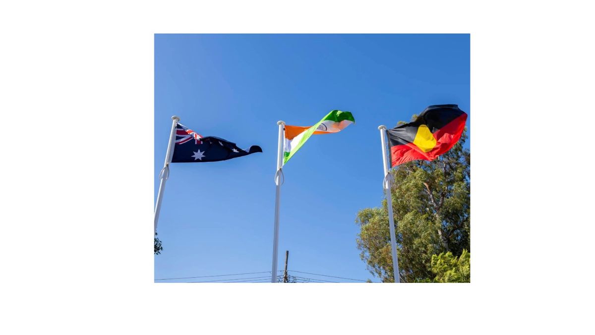 Australia Day and Indian Republic Day flag raising ceremony