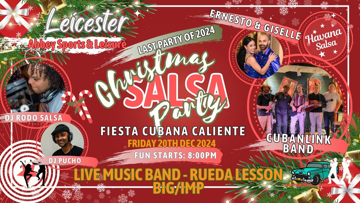 FIESTA CUBANA CALIENTE: Havana Salsa Christmas Party with Live Band - Last LEICESTER Party of 2024