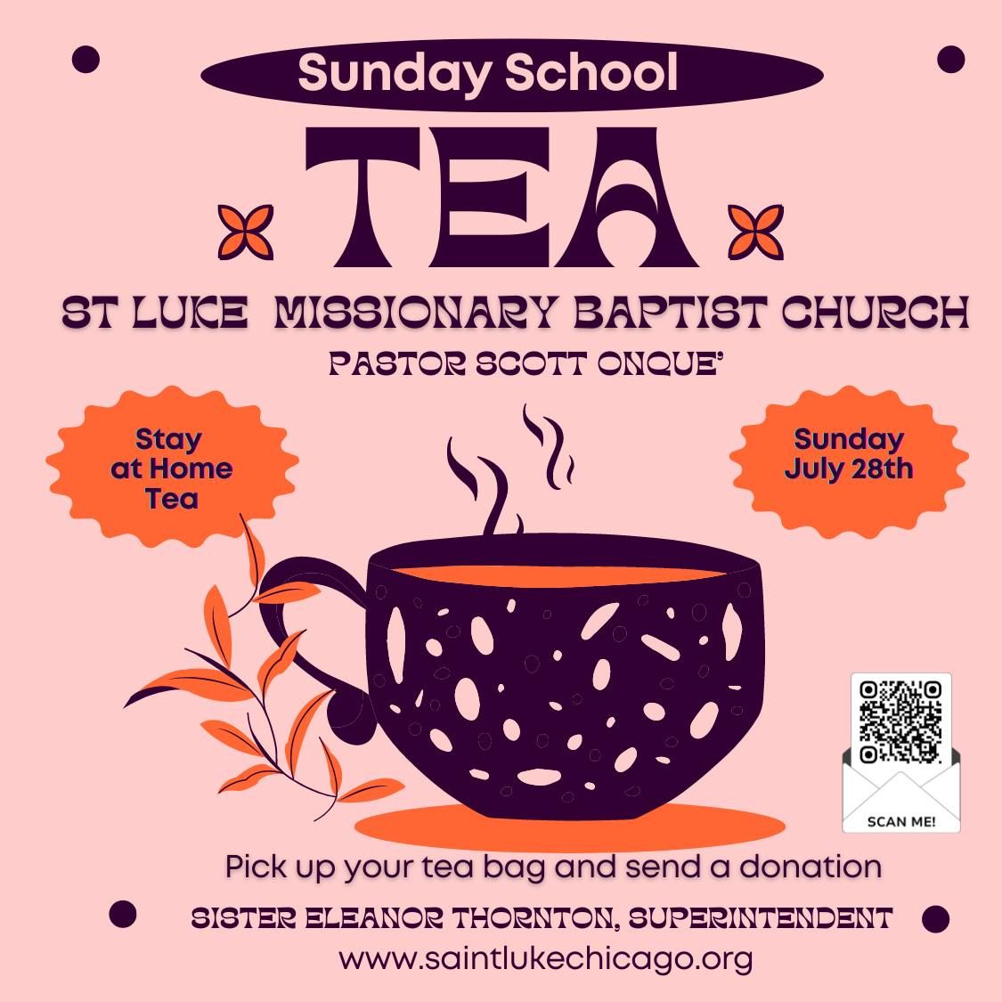 Annual Sunday School Tea Stay at Tea