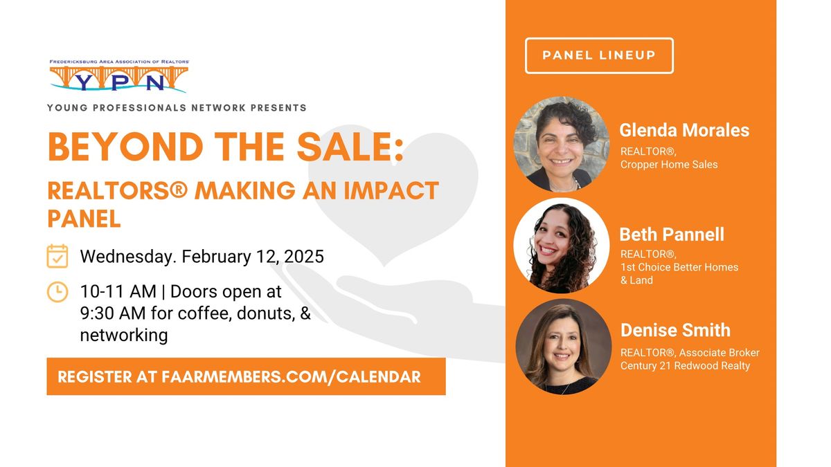 Beyond the Sale: Realtors\u00ae Making an Impact Panel