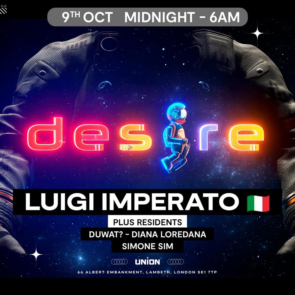 DESIRE - Weekly Thursday After Party - LUIGI IMPERATO