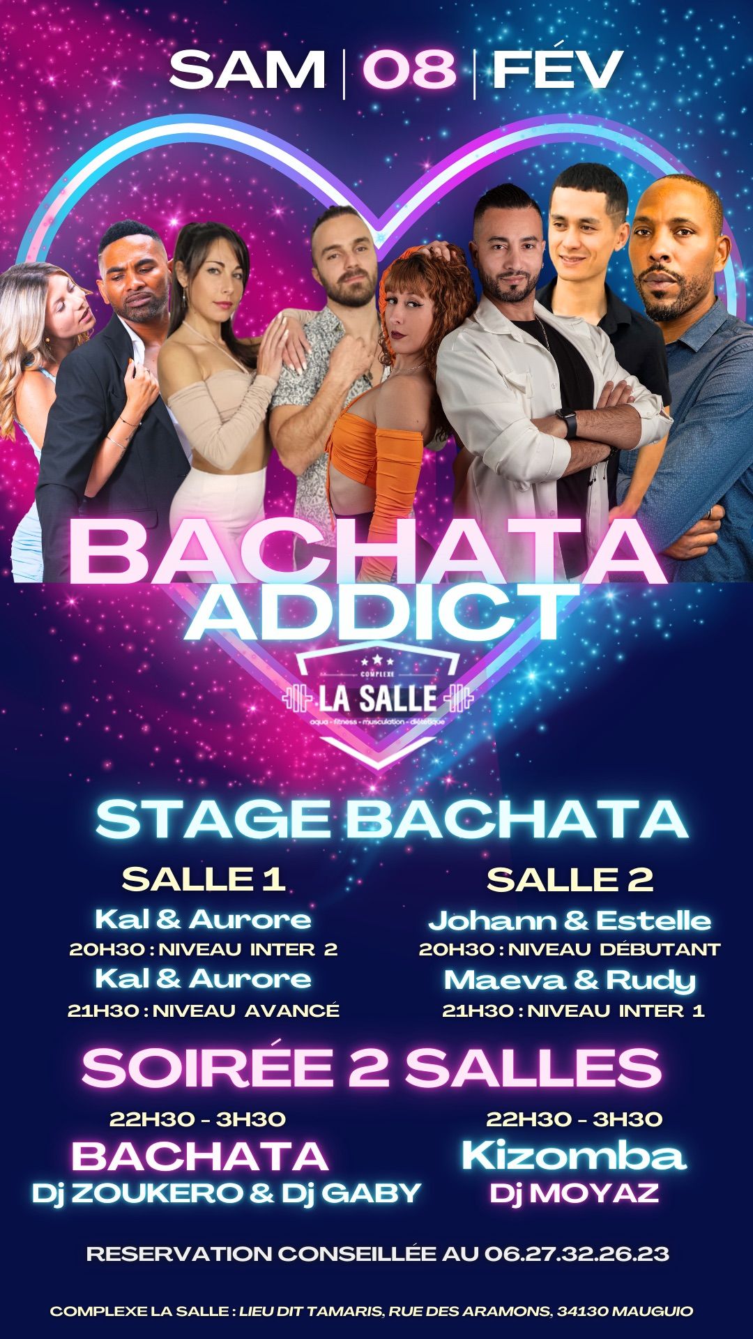 \ud83d\udc98Bachata & Kiz Addict\ud83d\udc98 (2 Salles Cours & Soir\u00e9e)