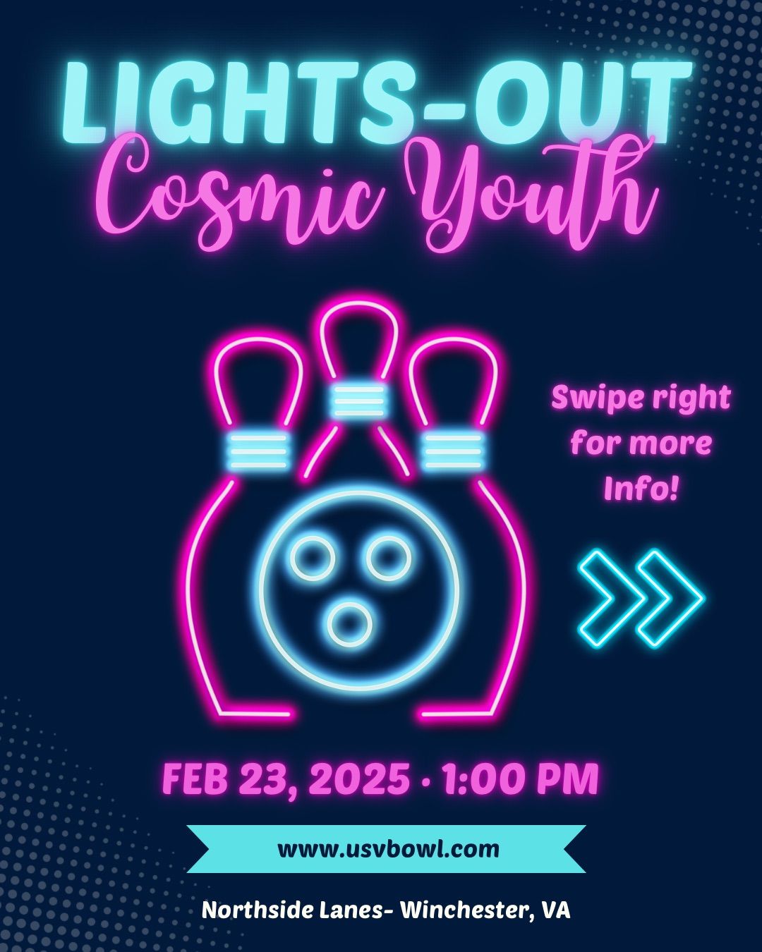 Youth Cosmic Bowling\/Adult No Tap