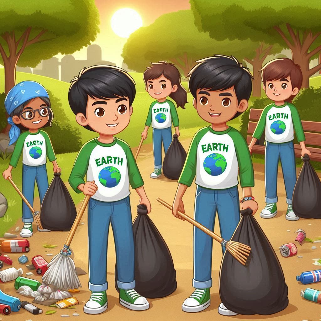 Earth Ninja Kids Home Learners Cleanup