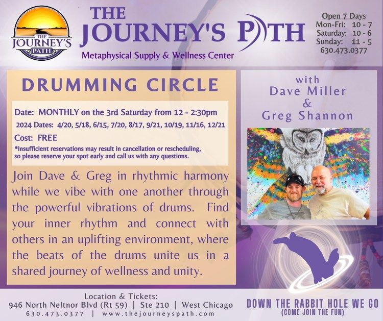 FREE Drumming Circle with Dave Miller & Greg Shannon