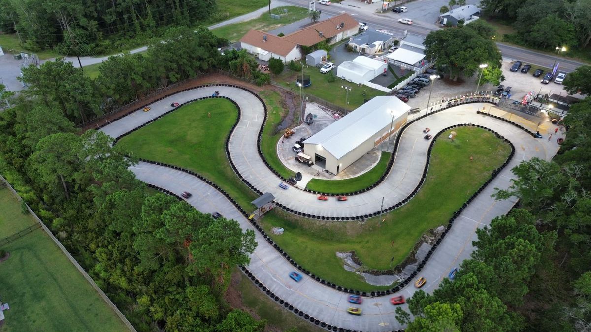 Ribbon Cutting - Tiki Golf Carts & Island Home Services (OIB Supertrack & Axe Shack )