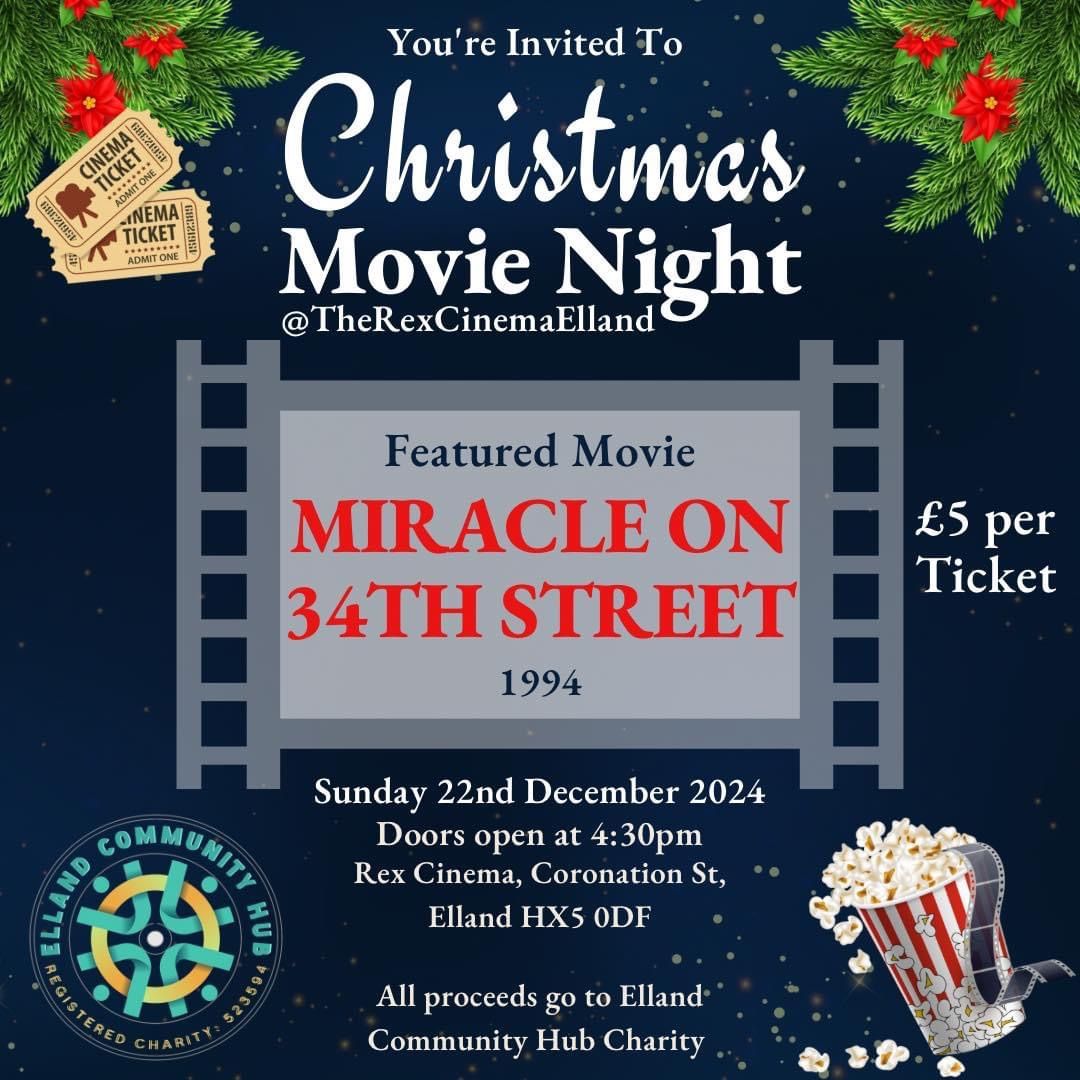 Magical Christmas Charity Movie Night! Miracle on 34th Street