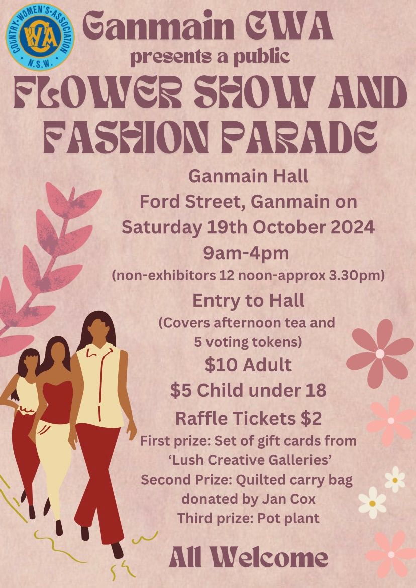 Flower Show and Fashion Parade hosted by Ganmain CWA 