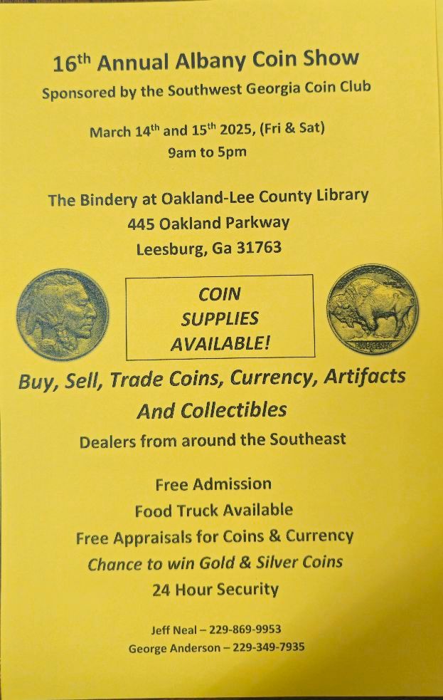 16th Annual Albany Coin Show