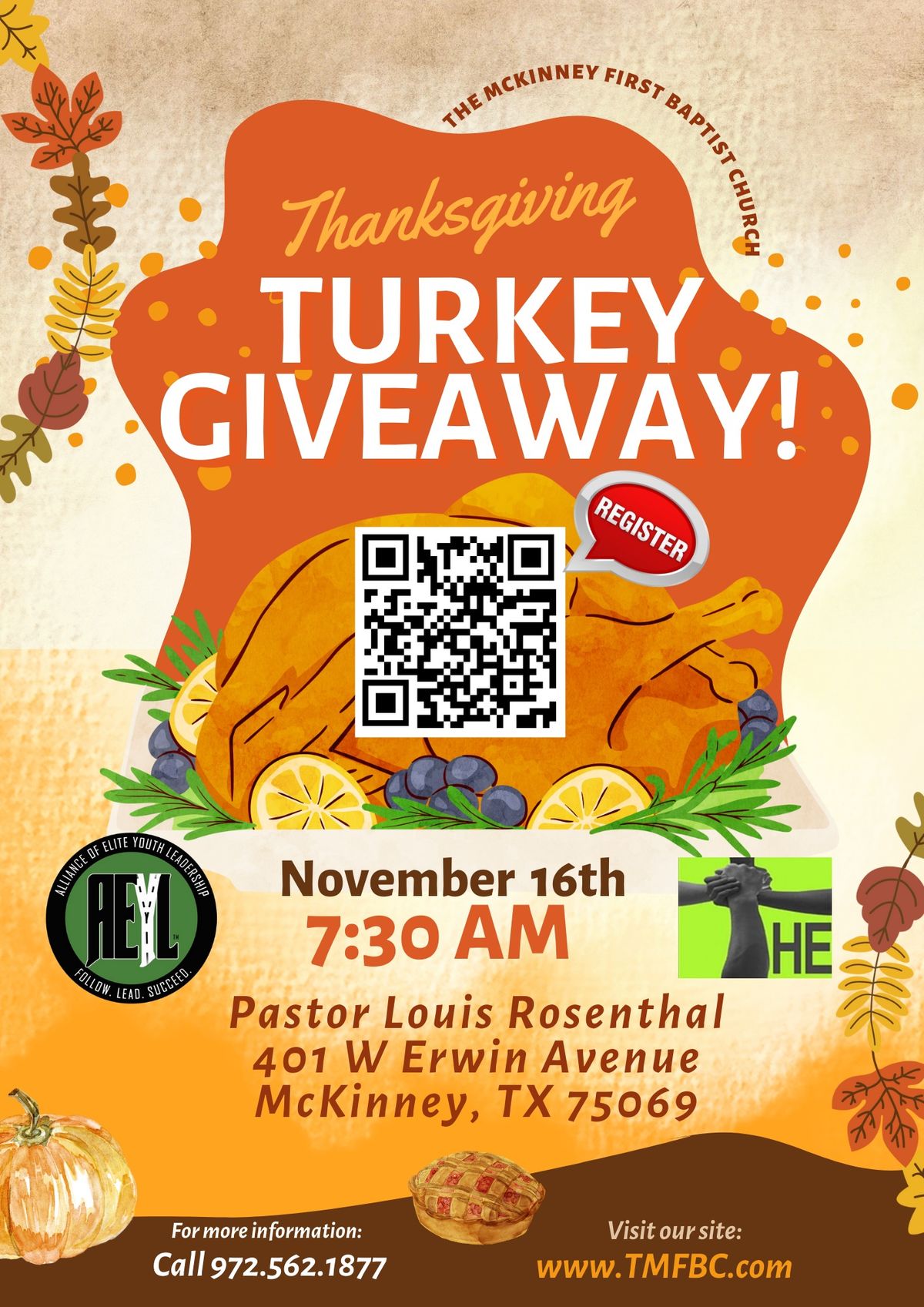 TMFBC + AEYL Turkey Giveaway