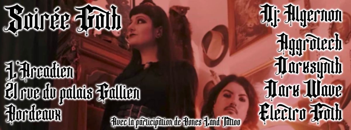 Soir\u00e9e Goth \u00e0 l'Arcadien!