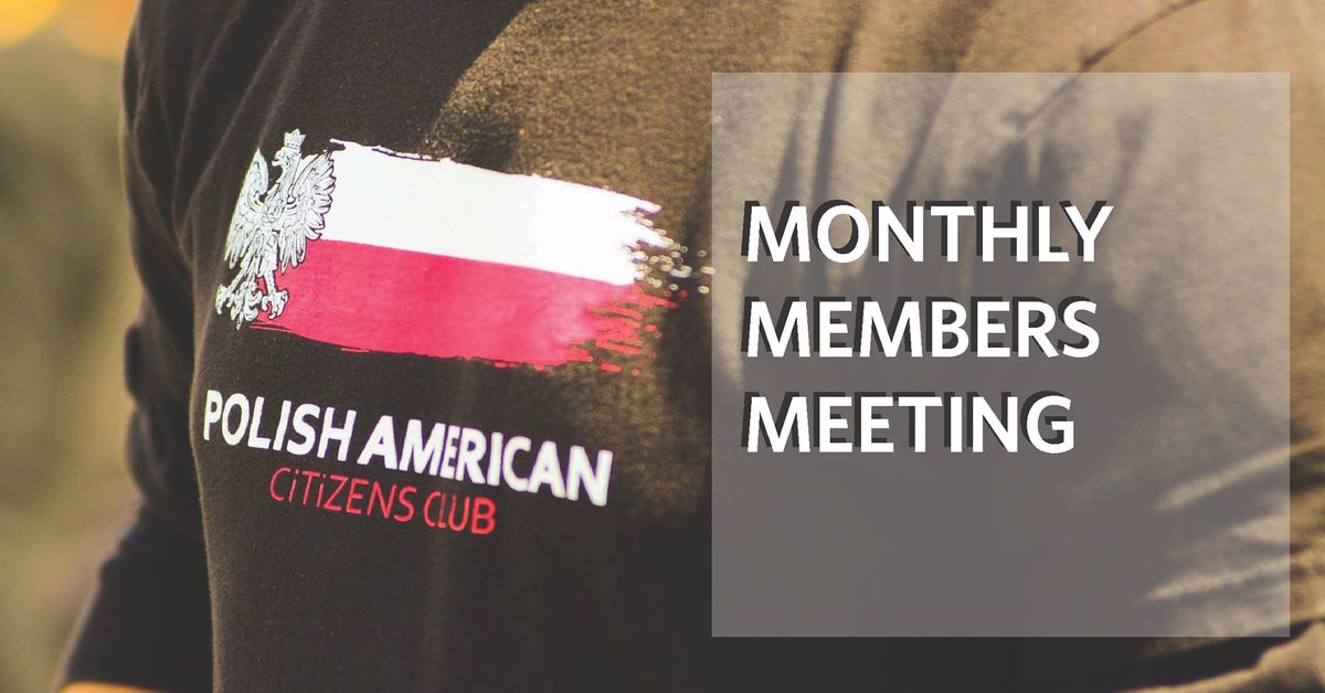 Monthly Club Meeting & Elections