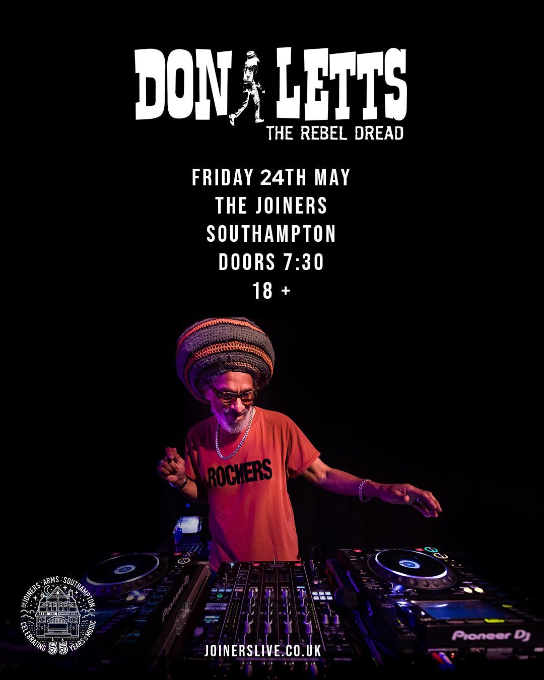 Don Letts (DJ Set) at The Joiners, Southampton