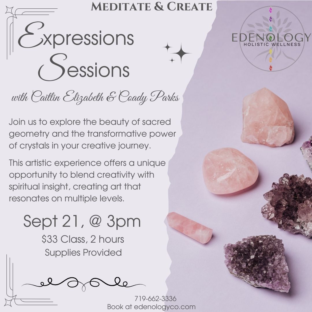 Journey through Chakras with Art Therapy, Sacred Geometry & Crystal Healing