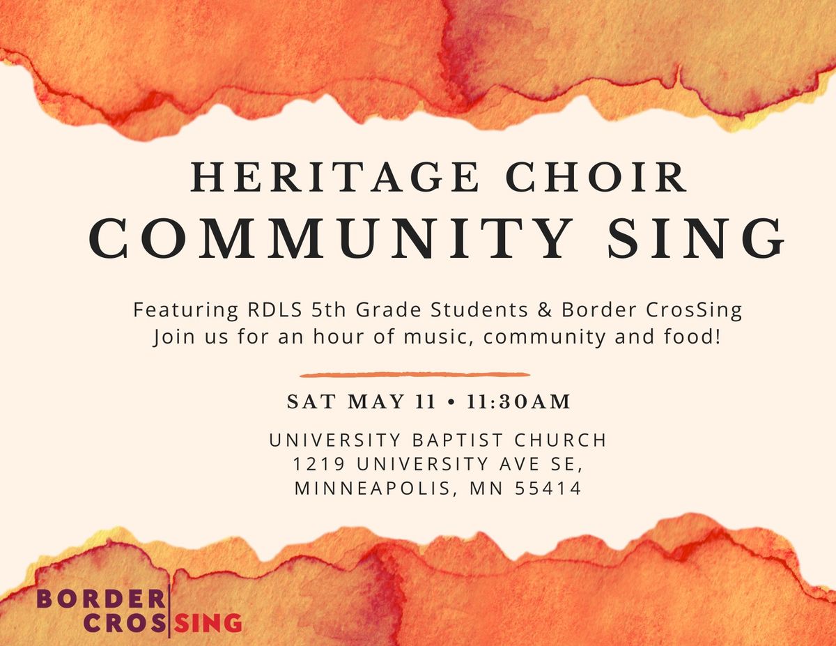 Community Sing: Heritage Choir