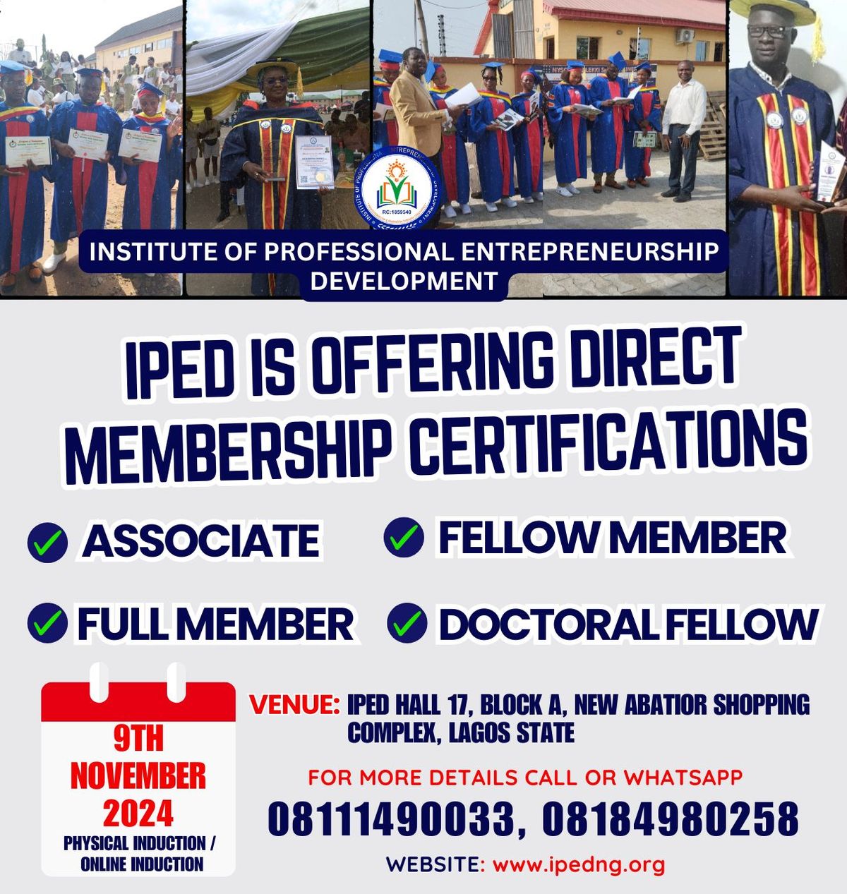 Join the Institute of Professional Entrepreneurship Development, Nigeria!