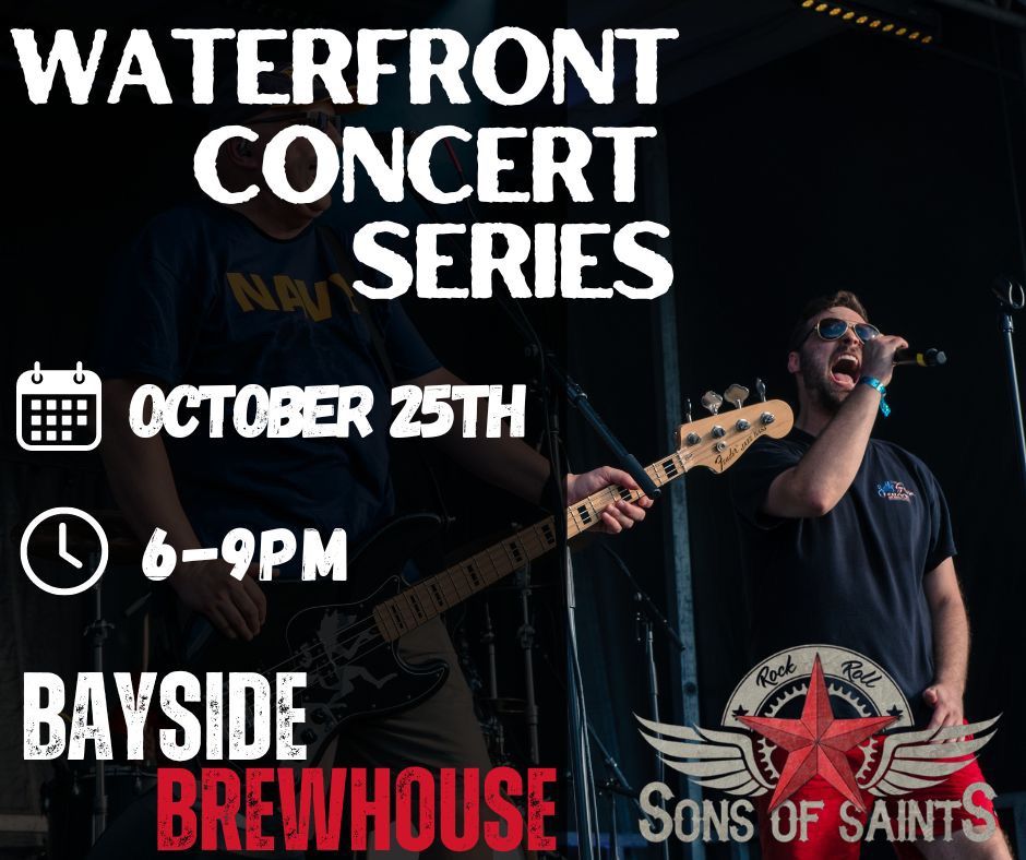 Sunset with Sons of Saints! Waterfront Concert Series at Bayside BrewHouse!! \ud83c\udf05 