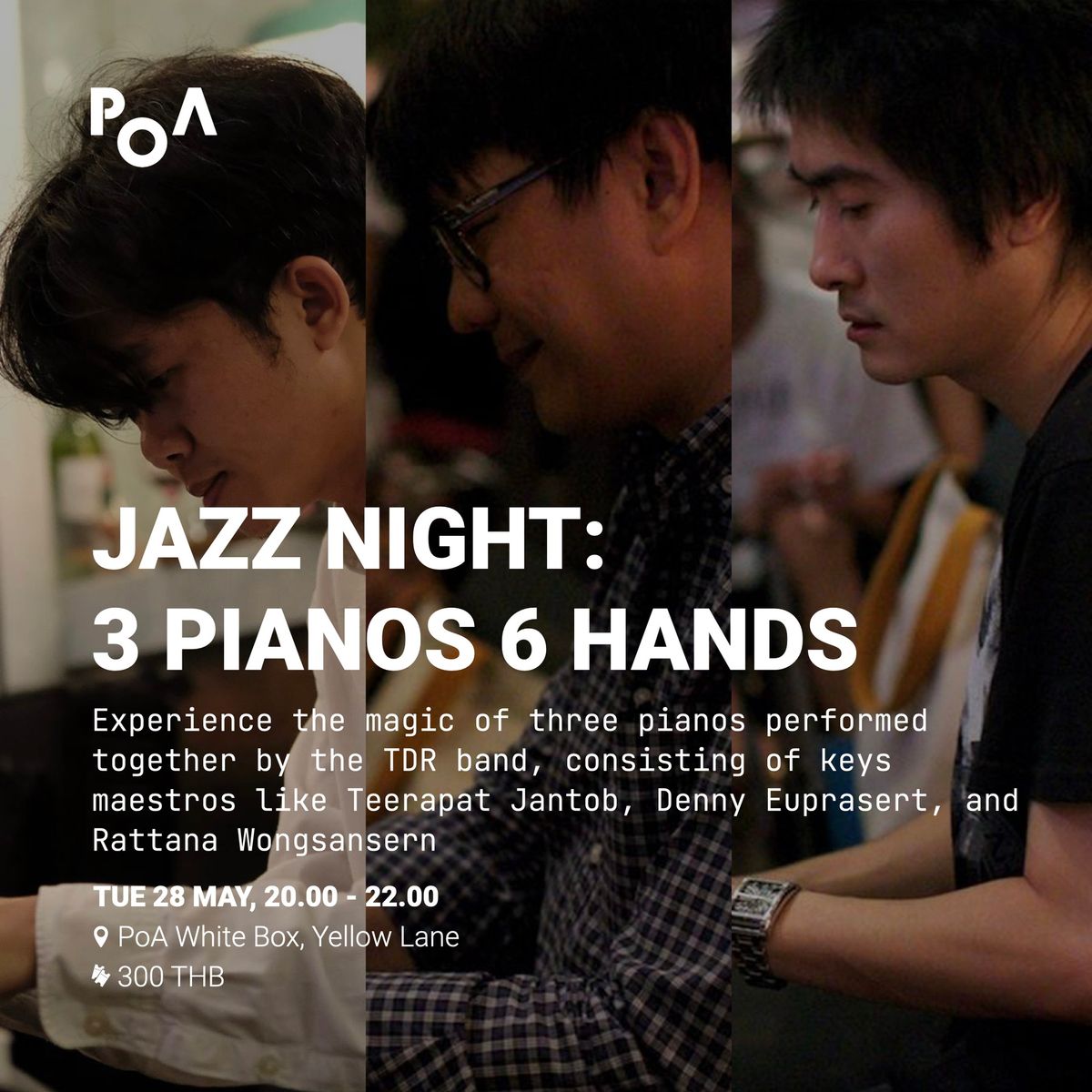 JAZZ NIGHY: 3 PIANOS 6 HANDS