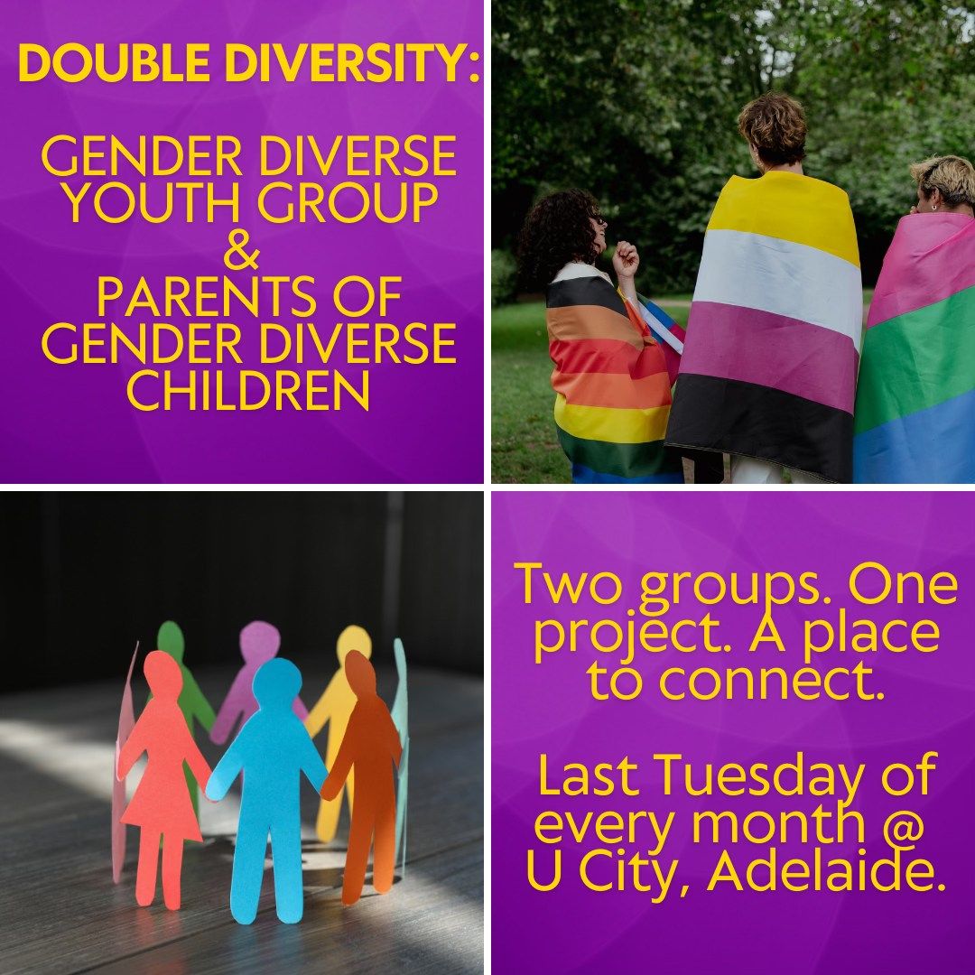 Monthly Gender Diverse Youth & Parents Support Group