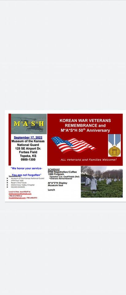 Korean War Remembrance and MASH 50 the Anniversary