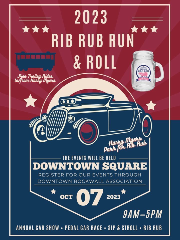 Sat Oct 7 Rockwall Rib Rub Run & Roll