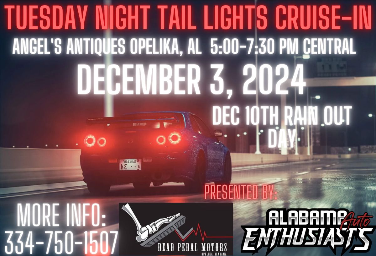 Tuesday Night Tail Lights December 3