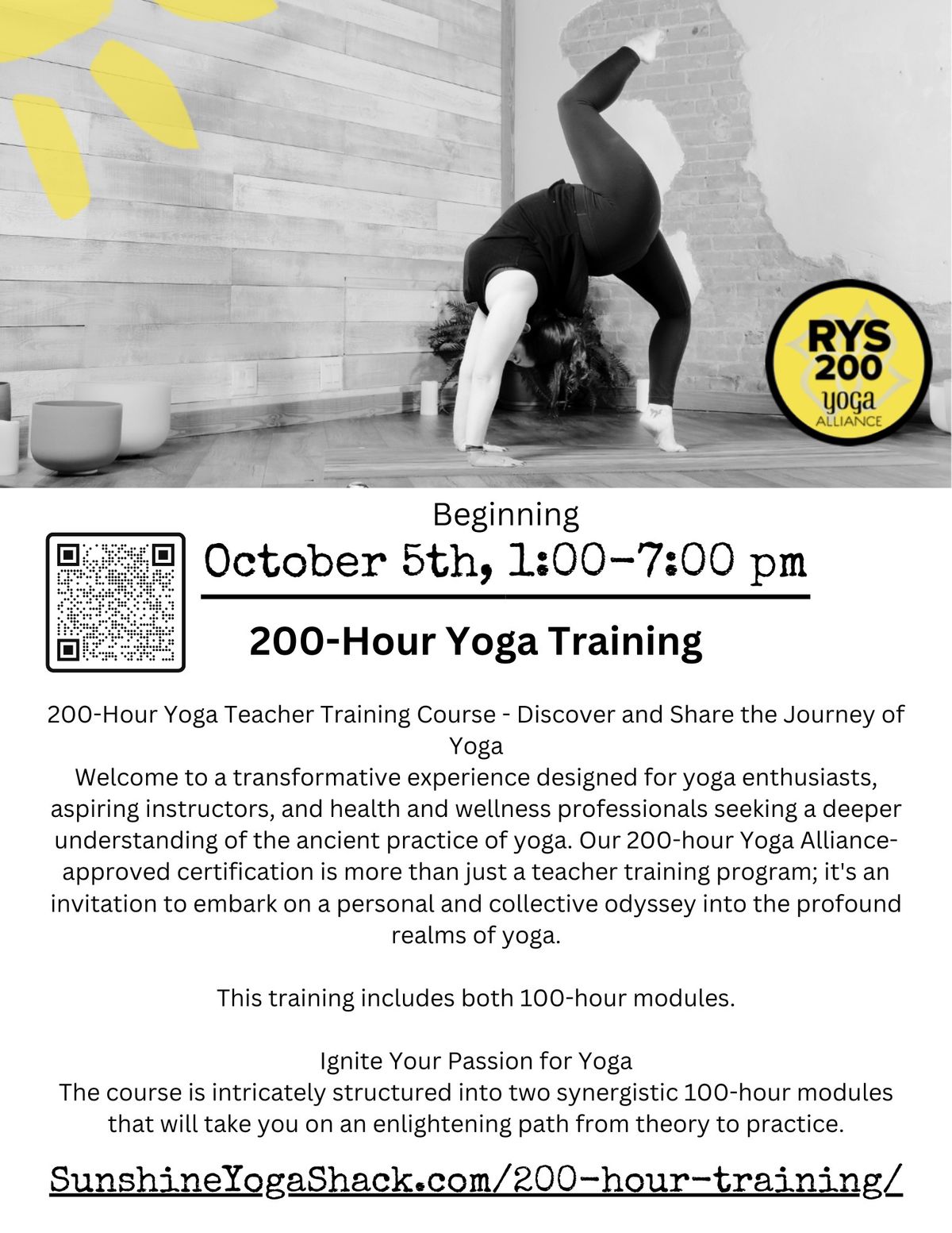 200 Hour Yoga Teacher Training 