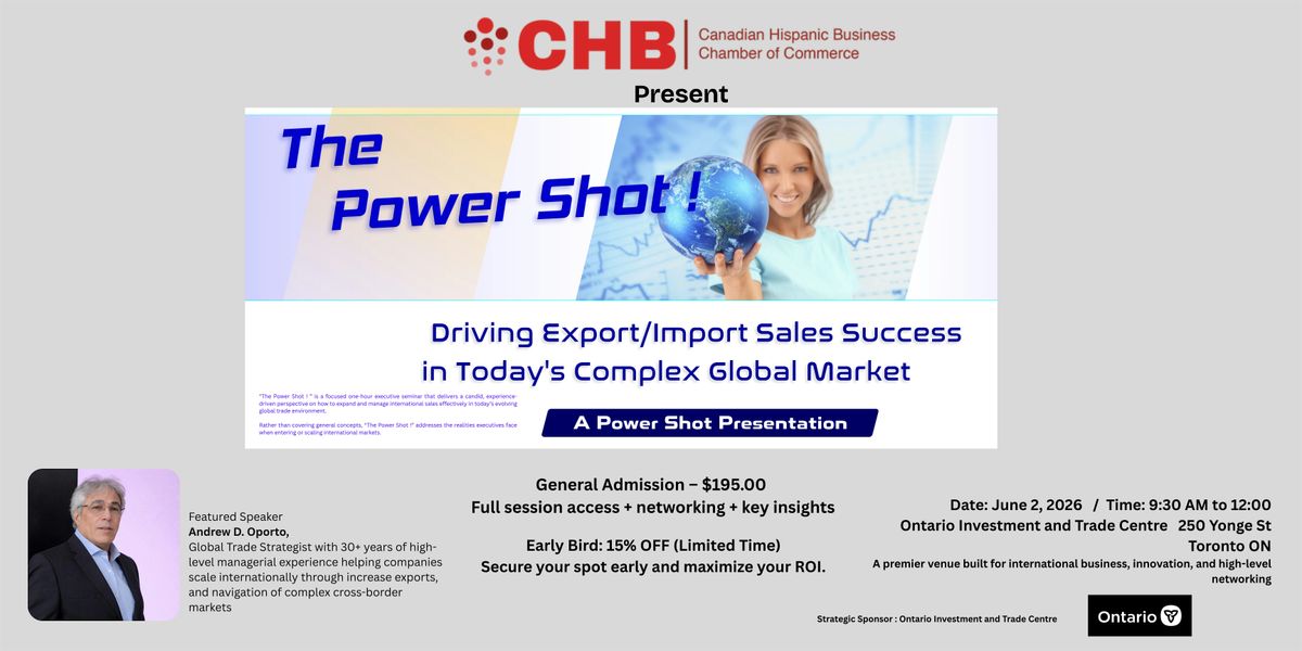 The Power Shot! Driving Export\/Import Sales Success