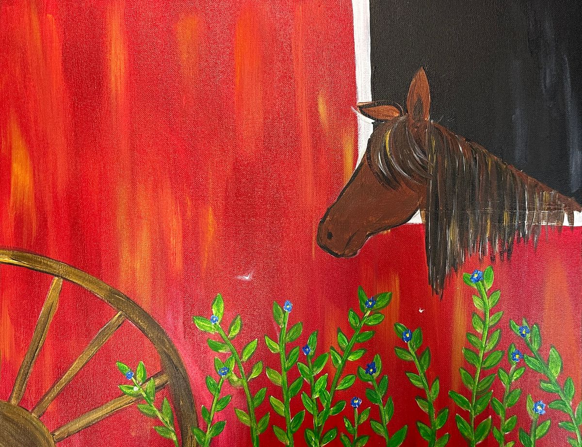 Horse Barn - Canvas Paint & Sip Class