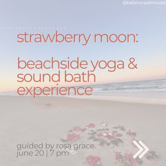 Strawberry Moon Beach Yoga