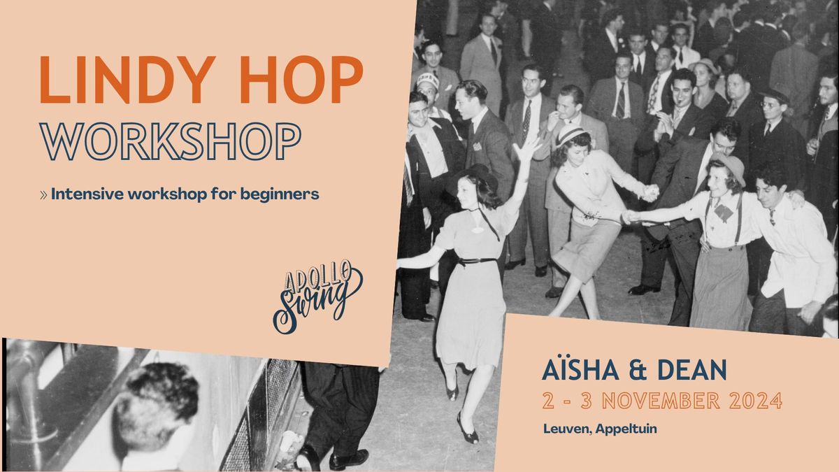 Lindy Hop intensive for beginners in Leuven with Aisha & Dean - Apollo Swing