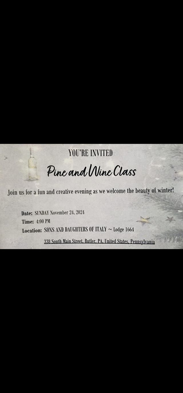 Pine & Wine Wreath Making Class