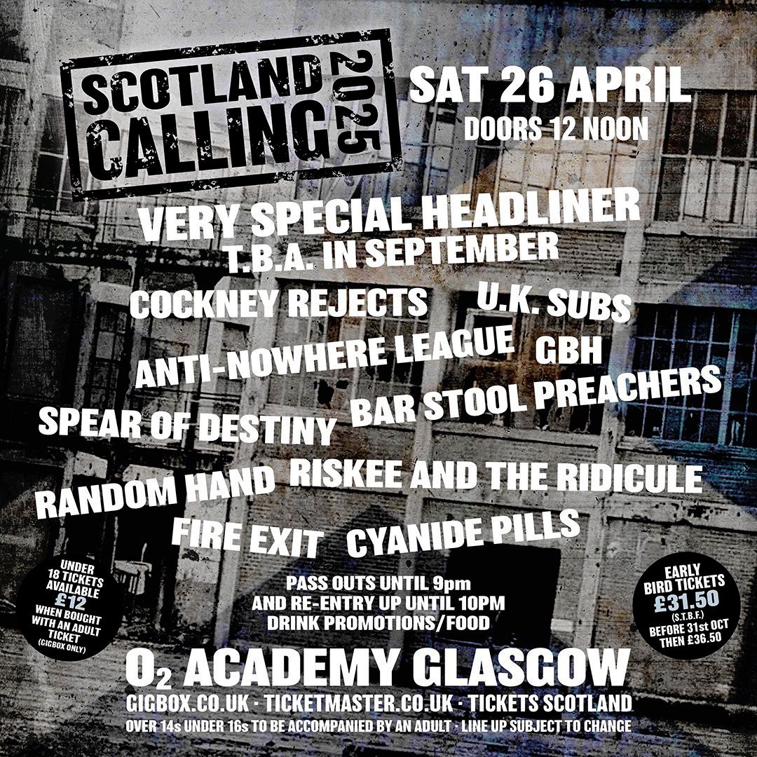 Scotland Calling 2025 Glasgow Tickets