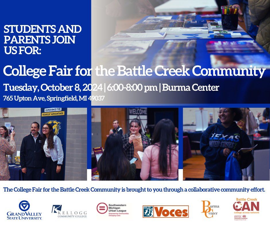 College Fair for the Battle Creek Community