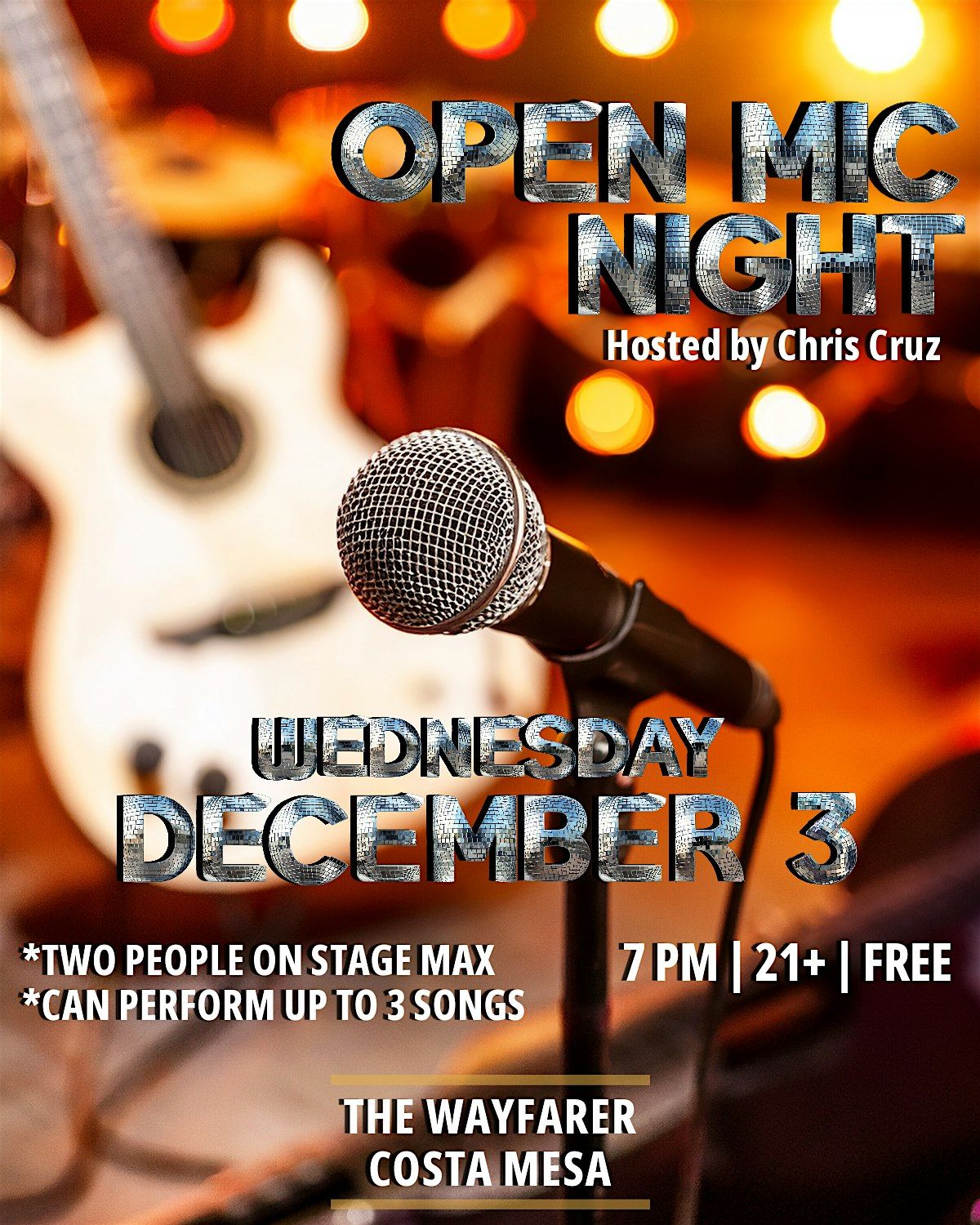 Open Mic Night with Chris Cruz