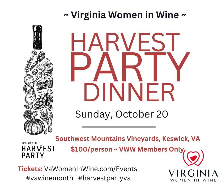 Virginia Women in Wine Harvest Party Dinner