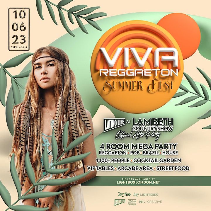 VIVA Reggaeton Summer Fest Lambeth Country Show After Party