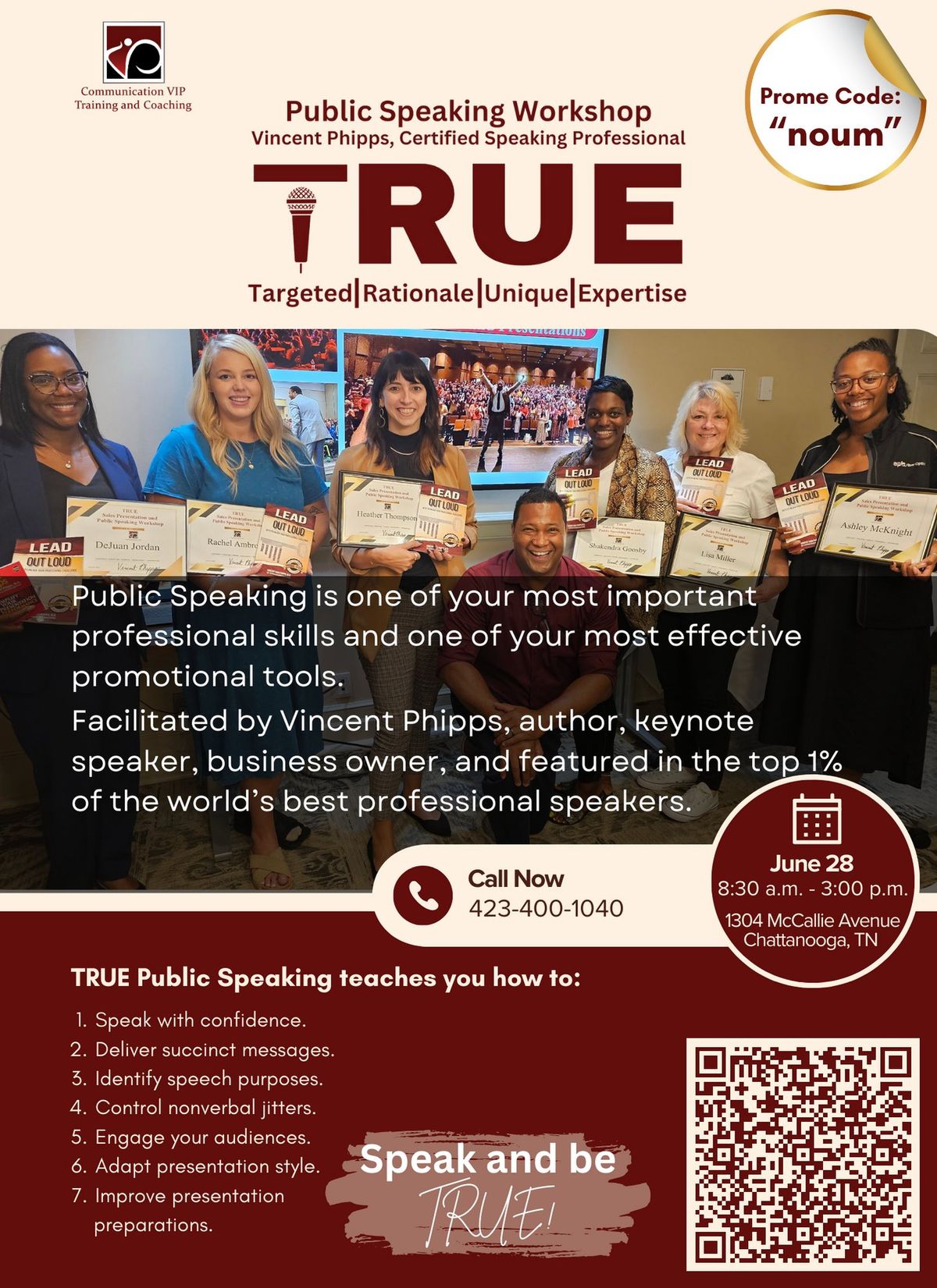 TRUE - Public Speaking Certification Class