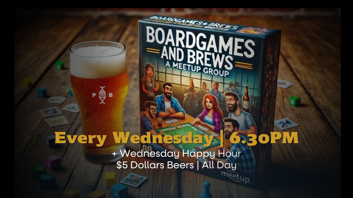 Board Games + Brews | Every Wednesday