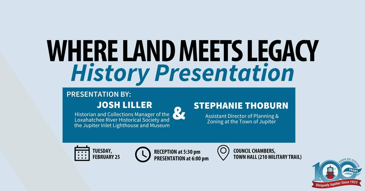 History Presentation: Where Land Meets Legacy