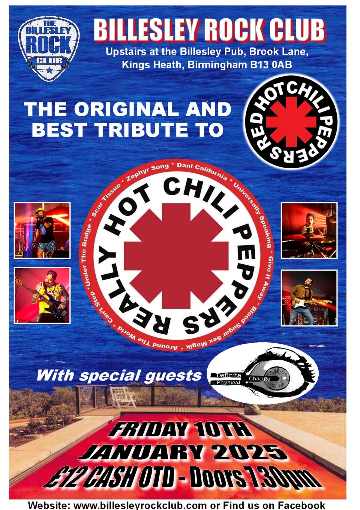 Really Hot Chili Peppers with special guests Definite Physical Change - \u00a312 OTD