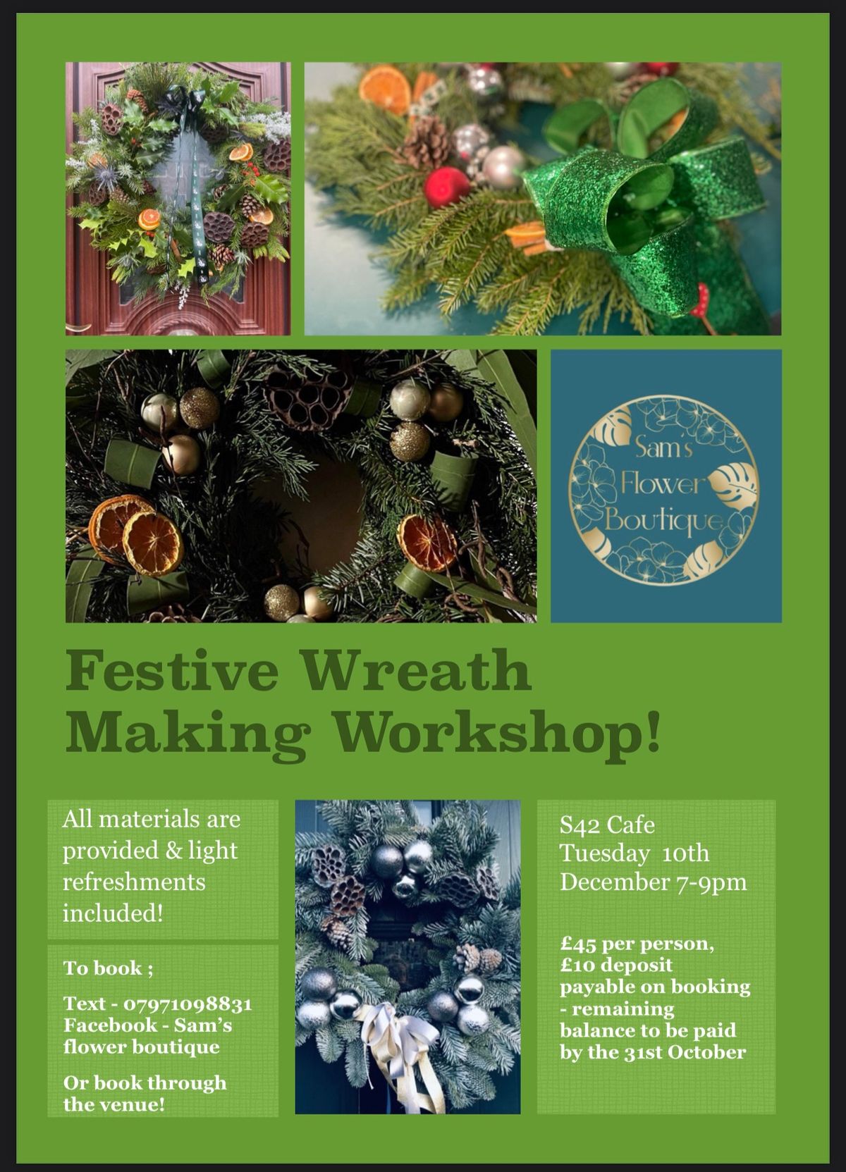 Festive Wreath Making Workshop