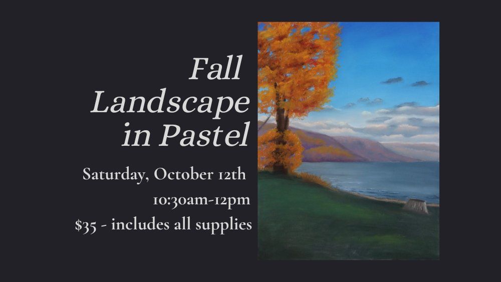 Fall Landscape in Pastel 