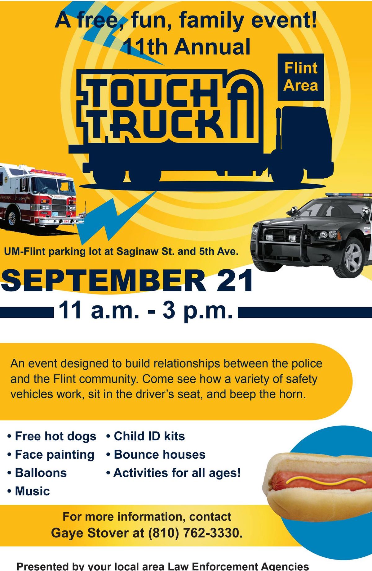 K-12 Partnerships at the 11th Annual UM-Flint Touch-A-Truck