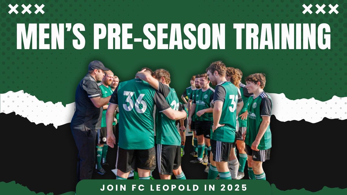 MEN'S 2025 PRE-SEASON TRAINING (1st SESSION) TUESDAY NIGHTS