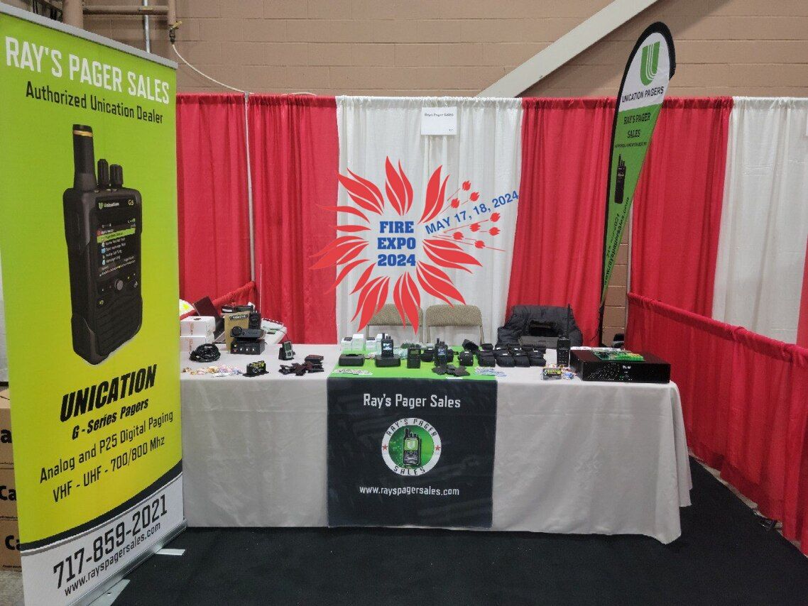 Harrisburg Fire Expo 2024 - Ray's Pager Sales - Booth #118 & 119
