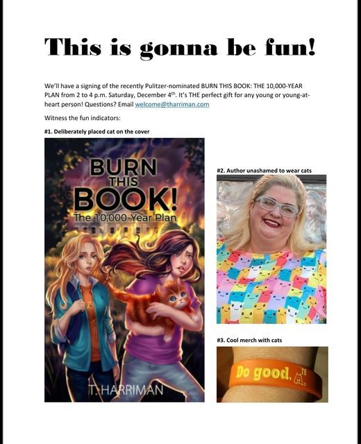 Book Signing Author T. Harriman