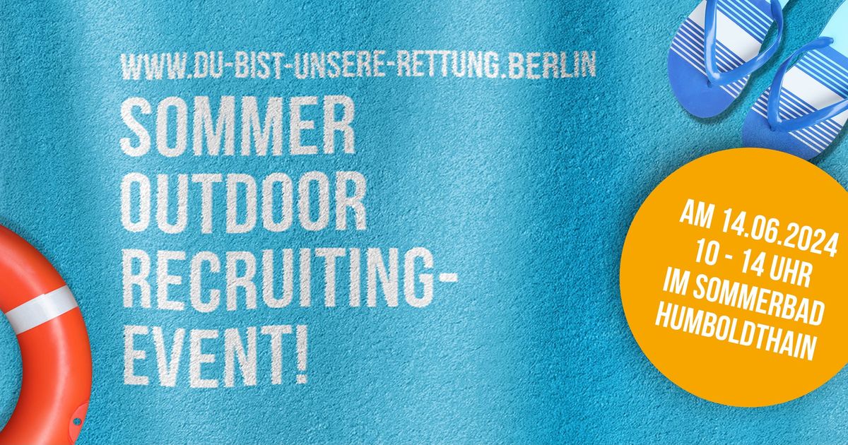Sommer Outdoor Recruiting-Event im Sommerbad Humboldthain