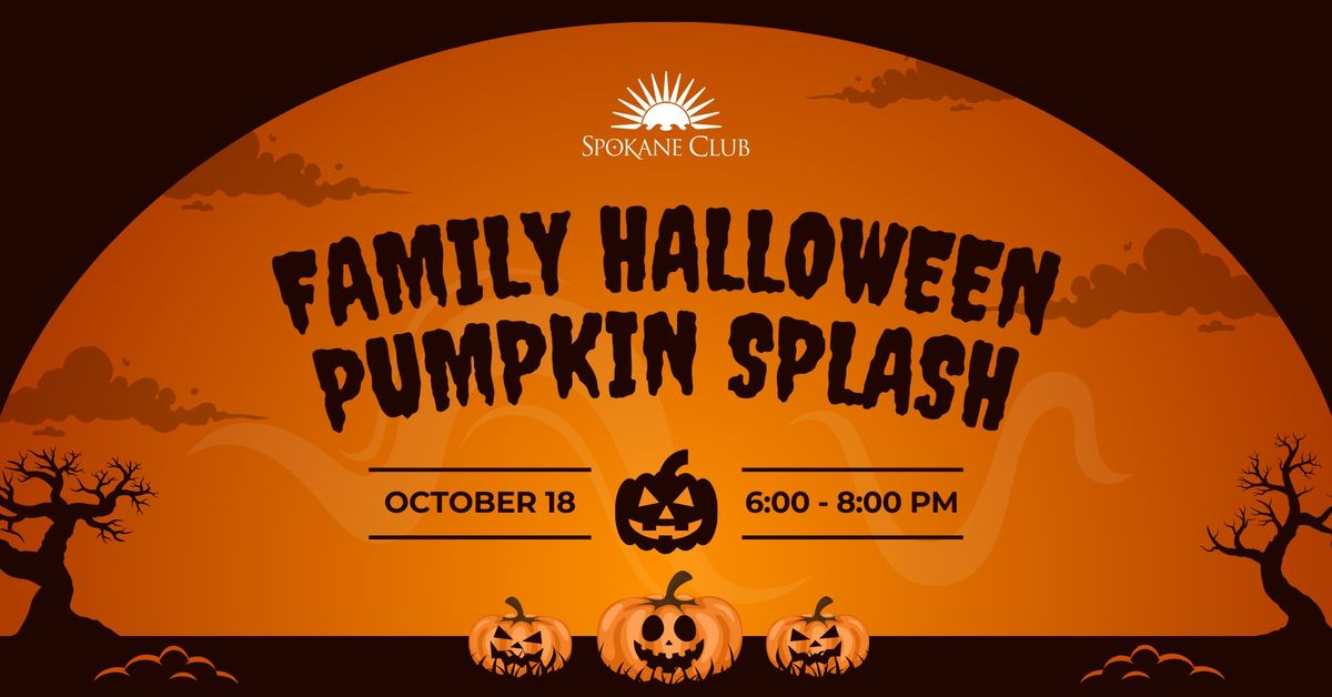 Family Halloween Pumpkin Splash